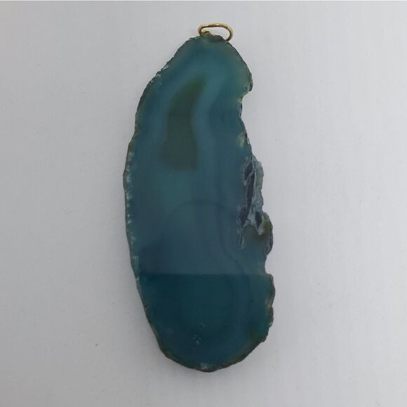 Blue Agate Pendant  - Picture 1 of 2